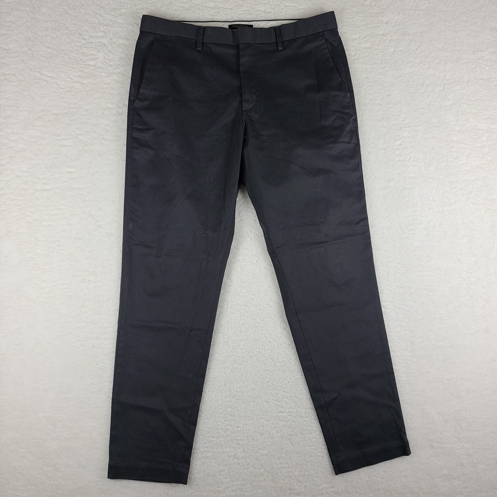 Banana Republic Pants Mens 34x32 Charcoal Gray Tapered Fit Chino RMC *